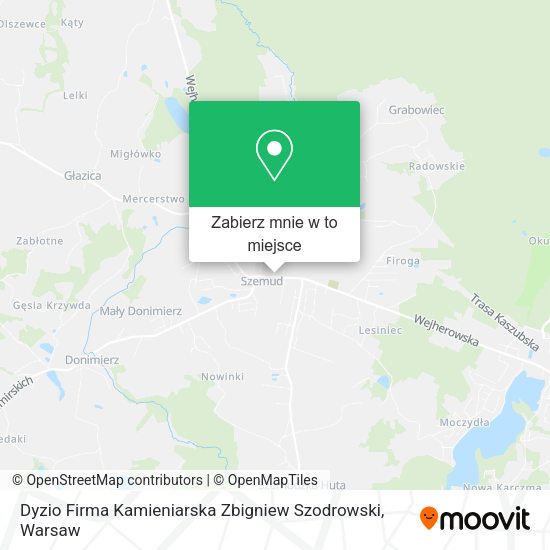 Mapa Dyzio Firma Kamieniarska Zbigniew Szodrowski