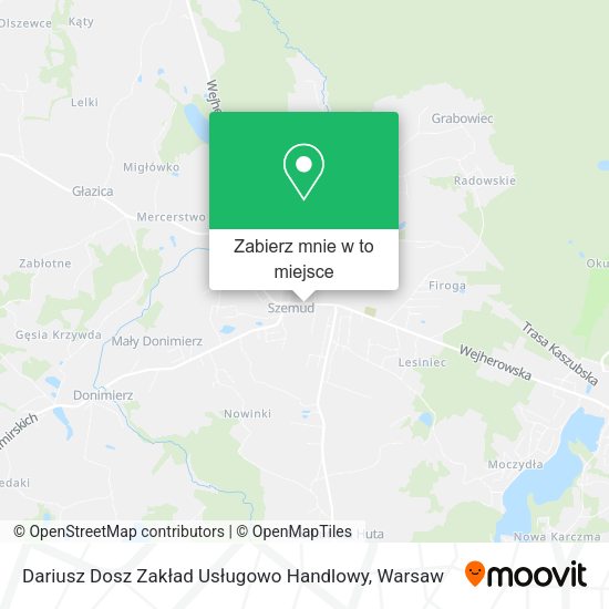 Mapa Dariusz Dosz Zakład Usługowo Handlowy