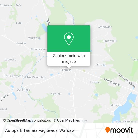 Mapa Autopark Tamara Fagiewicz