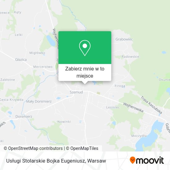 Mapa Usługi Stolarskie Bojka Eugeniusz