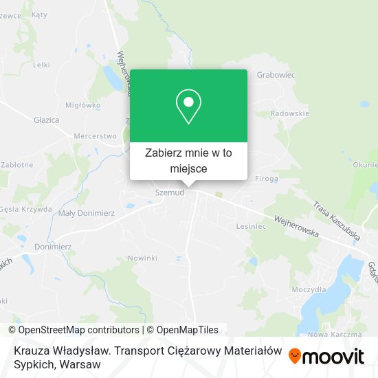 Mapa Krauza Władysław. Transport Ciężarowy Materiałów Sypkich