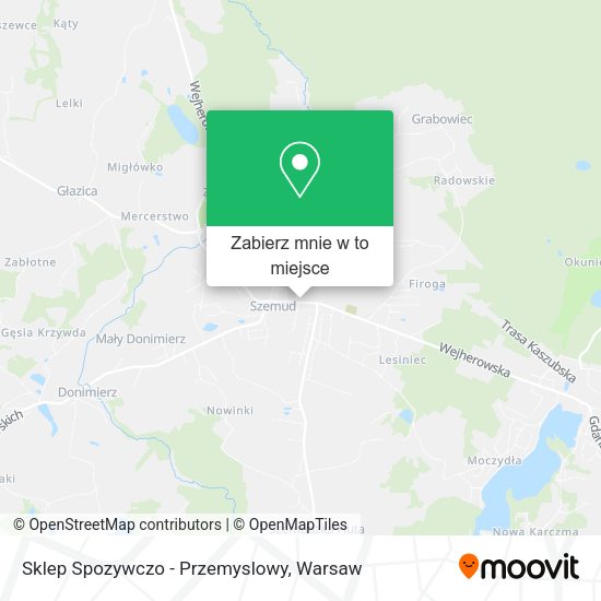 Mapa Sklep Spozywczo - Przemyslowy