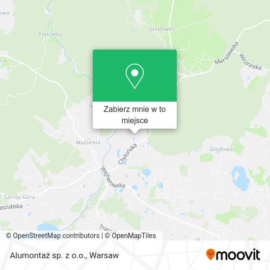 Mapa Alumontaż sp. z o.o.