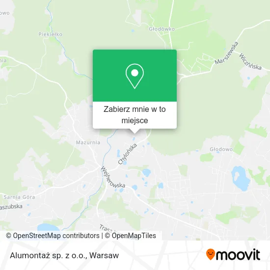 Mapa Alumontaż sp. z o.o.