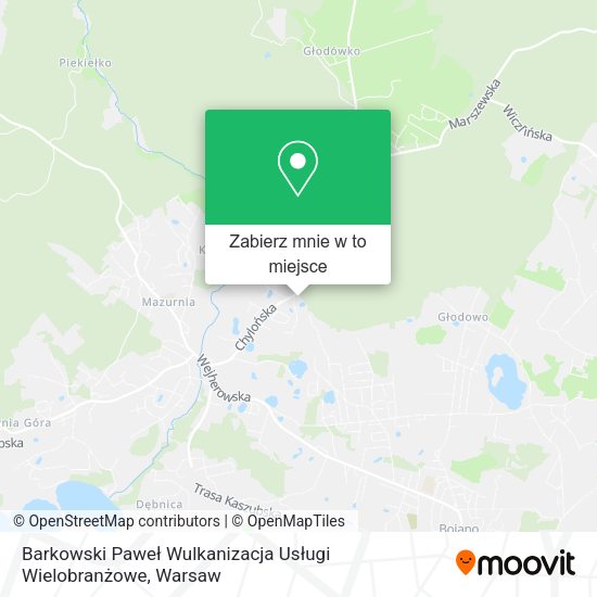 Mapa Barkowski Paweł Wulkanizacja Usługi Wielobranżowe