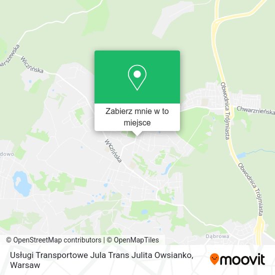 Mapa Usługi Transportowe Jula Trans Julita Owsianko