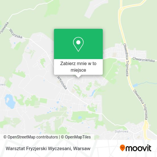 Mapa Warsztat Fryzjerski Wyczesani