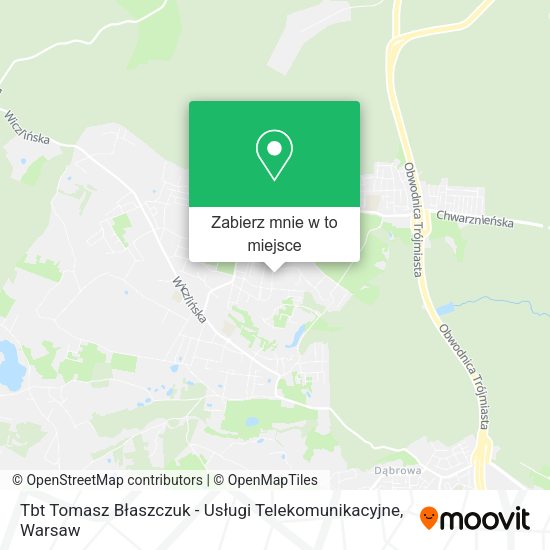 Mapa Tbt Tomasz Błaszczuk - Usługi Telekomunikacyjne