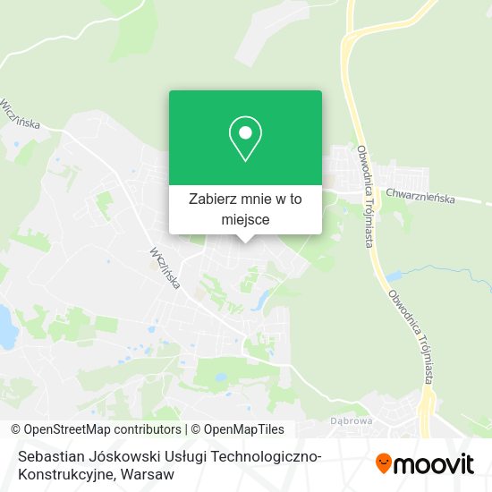 Mapa Sebastian Jóskowski Usługi Technologiczno-Konstrukcyjne