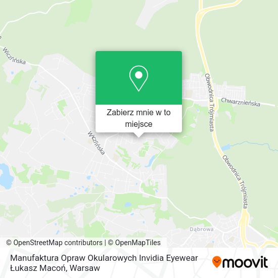 Mapa Manufaktura Opraw Okularowych Invidia Eyewear Łukasz Macoń