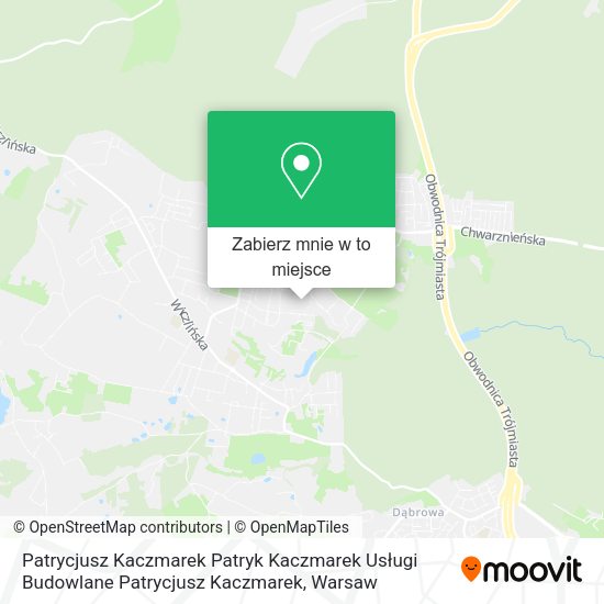 Mapa Patrycjusz Kaczmarek Patryk Kaczmarek Usługi Budowlane Patrycjusz Kaczmarek