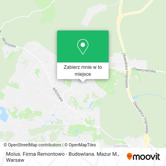 Mapa Molus. Firma Remontowo - Budowlana. Mazur M.