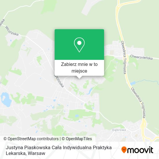 Mapa Justyna Piaskowska Cała Indywidualna Praktyka Lekarska