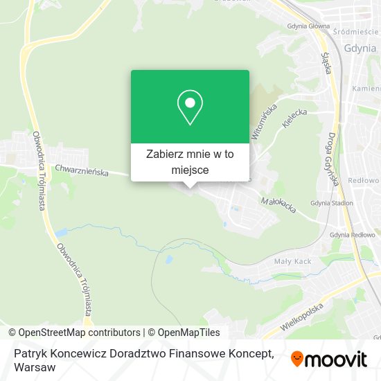 Mapa Patryk Koncewicz Doradztwo Finansowe Koncept