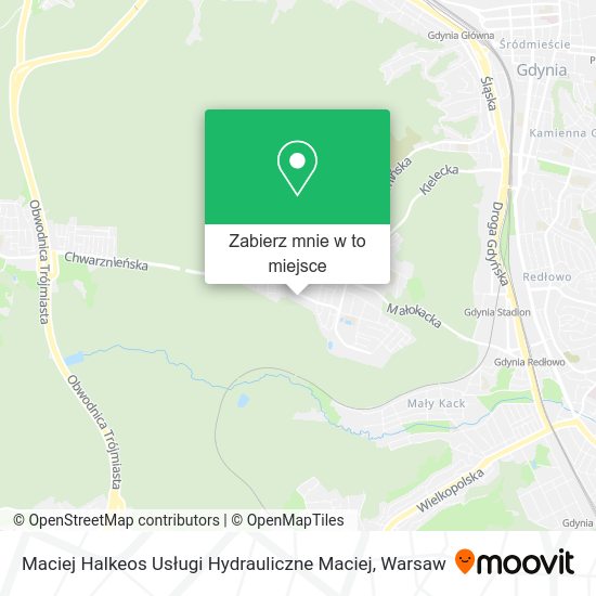 Mapa Maciej Halkeos Usługi Hydrauliczne Maciej