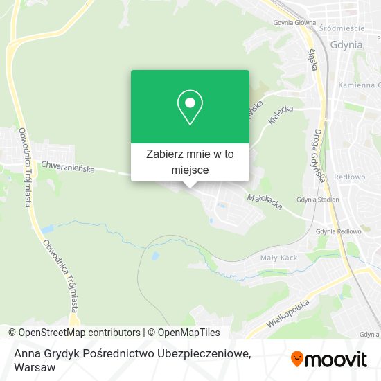 Mapa Anna Grydyk Pośrednictwo Ubezpieczeniowe