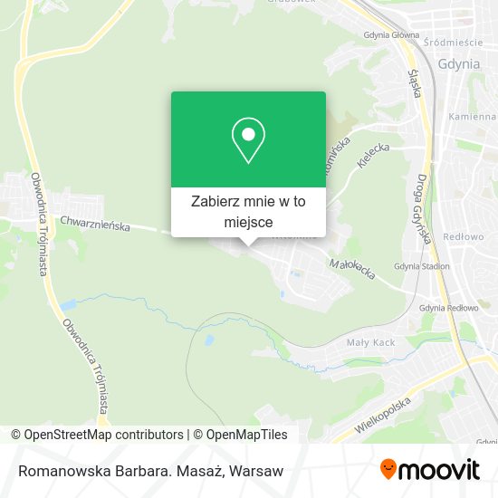 Mapa Romanowska Barbara. Masaż