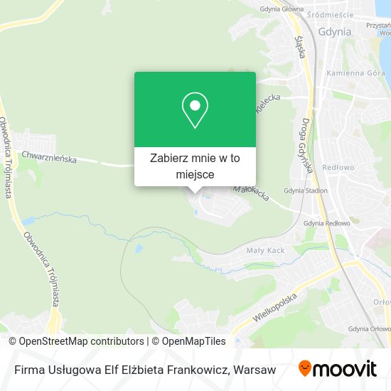 Mapa Firma Usługowa Elf Elżbieta Frankowicz