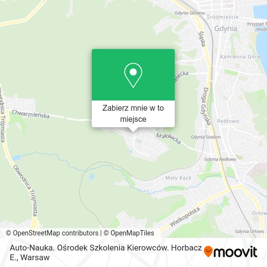 Mapa Auto-Nauka. Ośrodek Szkolenia Kierowców. Horbacz E.