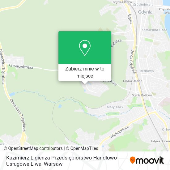 Mapa Kazimierz Ligienza Przedsiębiorstwo Handlowo-Usługowe Liwa