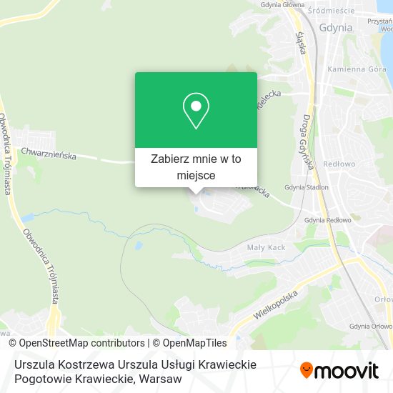 Mapa Urszula Kostrzewa Urszula Usługi Krawieckie Pogotowie Krawieckie