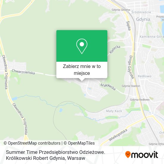 Mapa Summer Time Przedsiębiorstwo Odzieżowe. Królikowski Robert Gdynia