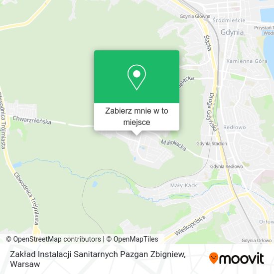 Mapa Zakład Instalacji Sanitarnych Pazgan Zbigniew