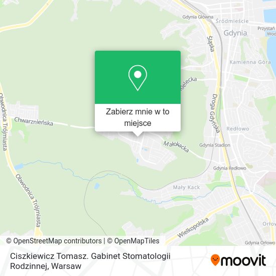 Mapa Ciszkiewicz Tomasz. Gabinet Stomatologii Rodzinnej