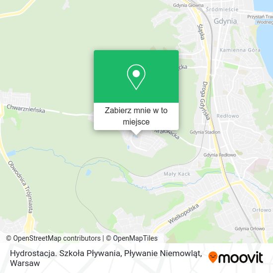 Mapa Hydrostacja. Szkoła Pływania, Pływanie Niemowląt