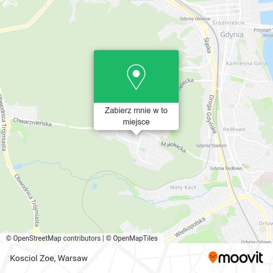 Mapa Kosciol Zoe