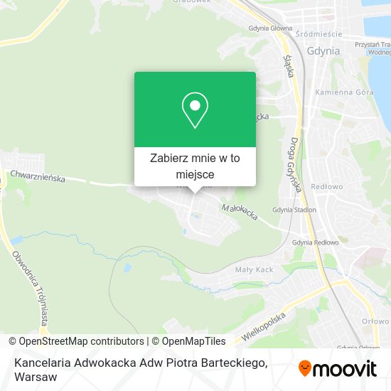 Mapa Kancelaria Adwokacka Adw Piotra Barteckiego