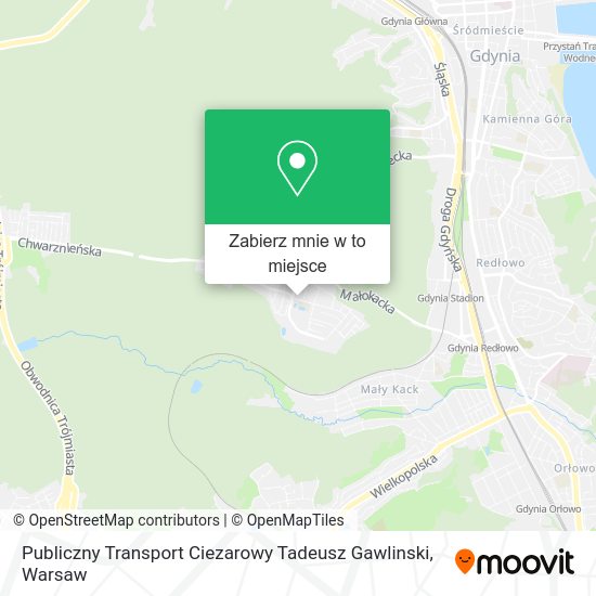 Mapa Publiczny Transport Ciezarowy Tadeusz Gawlinski