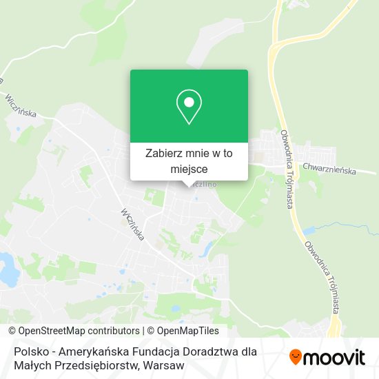 Mapa Polsko - Amerykańska Fundacja Doradztwa dla Małych Przedsiębiorstw