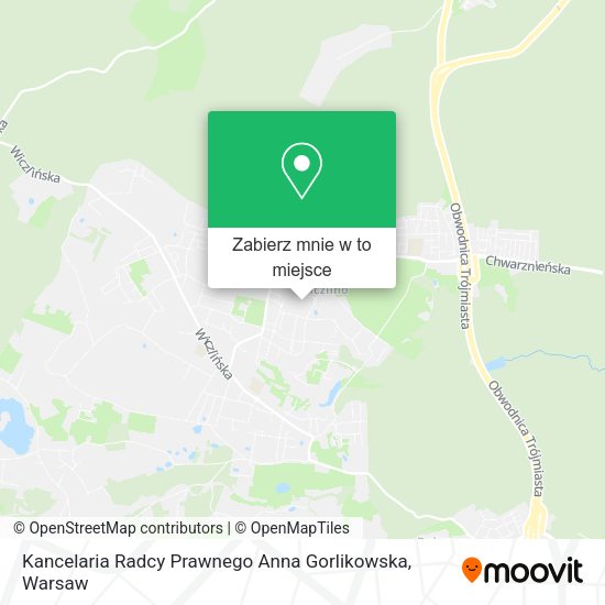 Mapa Kancelaria Radcy Prawnego Anna Gorlikowska