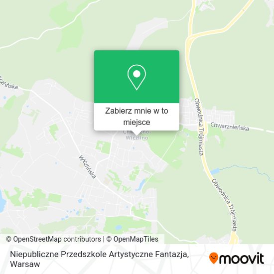 Mapa Niepubliczne Przedszkole Artystyczne Fantazja