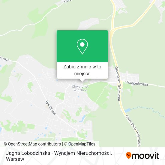 Mapa Jagna Łobodzińska - Wynajem Nieruchomości