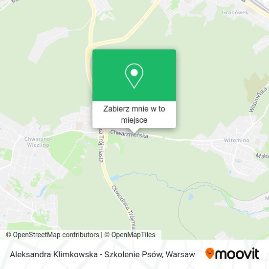 Mapa Aleksandra Klimkowska - Szkolenie Psów