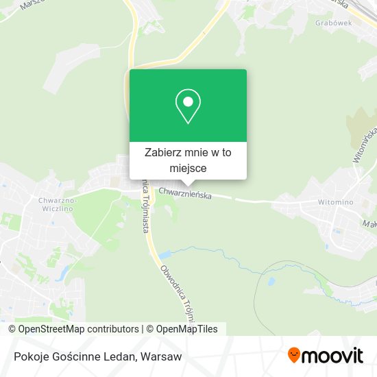 Mapa Pokoje Gościnne Ledan