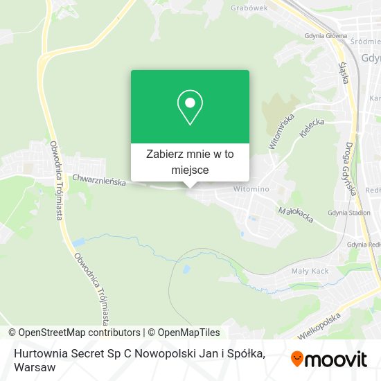 Mapa Hurtownia Secret Sp C Nowopolski Jan i Spółka