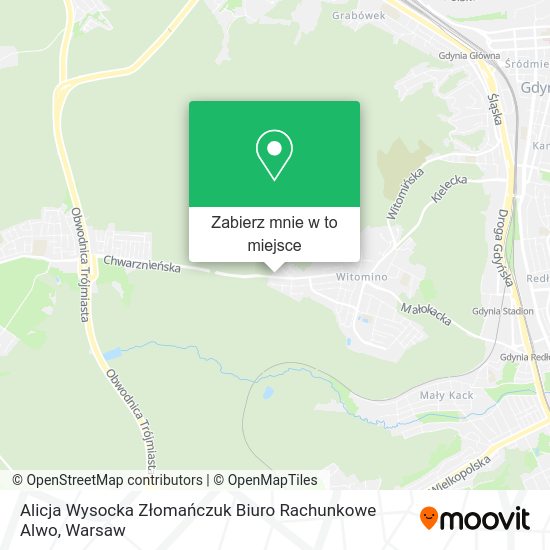 Mapa Alicja Wysocka Złomańczuk Biuro Rachunkowe Alwo