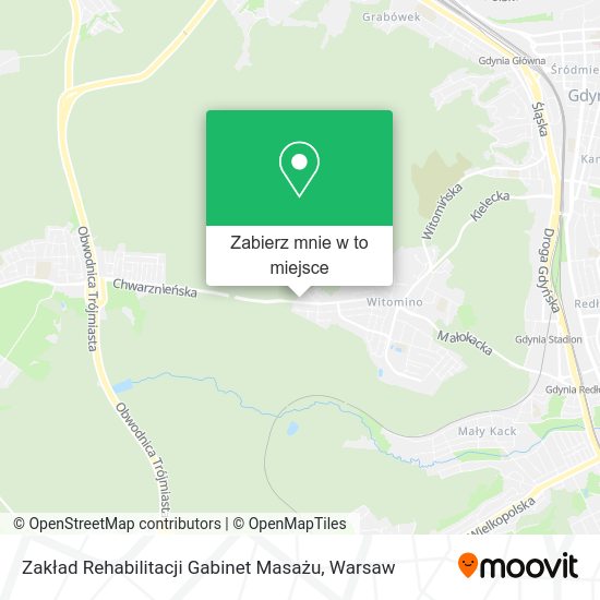 Mapa Zakład Rehabilitacji Gabinet Masażu