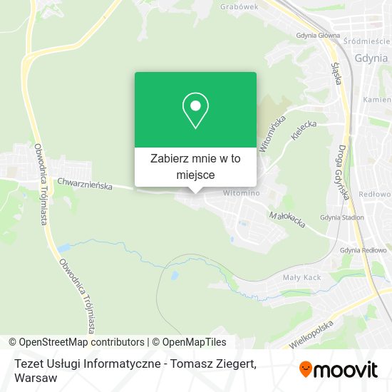 Mapa Tezet Usługi Informatyczne - Tomasz Ziegert