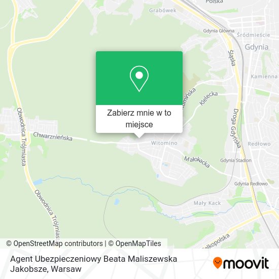 Mapa Agent Ubezpieczeniowy Beata Maliszewska Jakobsze