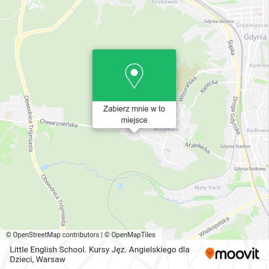 Mapa Little English School. Kursy Jęz. Angielskiego dla Dzieci