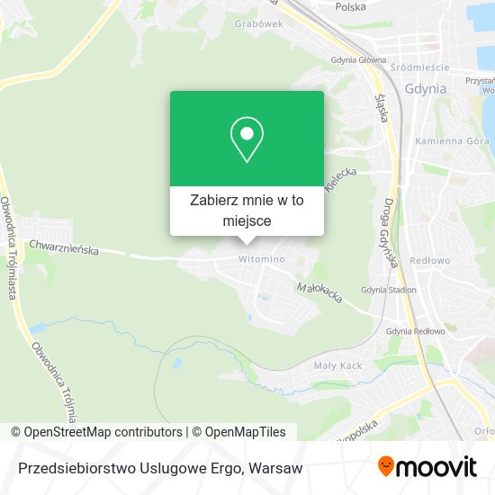 Mapa Przedsiebiorstwo Uslugowe Ergo