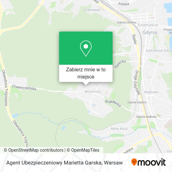 Mapa Agent Ubezpieczeniowy Marietta Garska