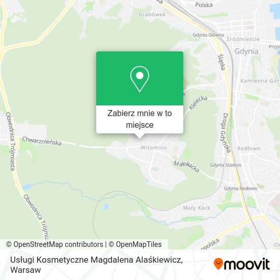 Mapa Usługi Kosmetyczne Magdalena Alaśkiewicz