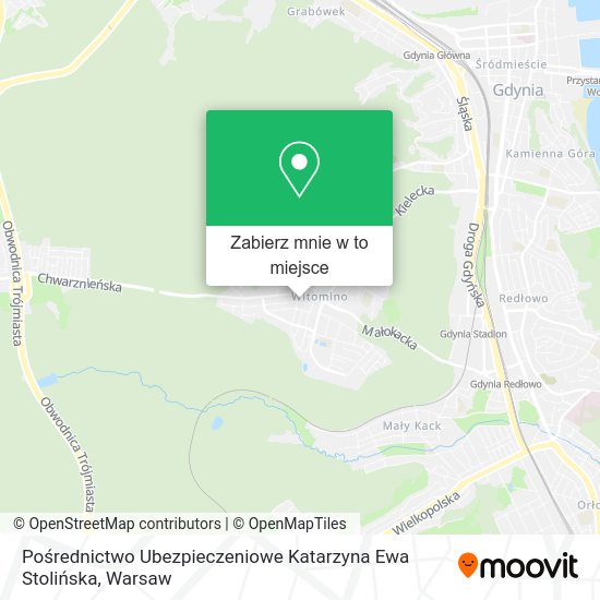 Mapa Pośrednictwo Ubezpieczeniowe Katarzyna Ewa Stolińska