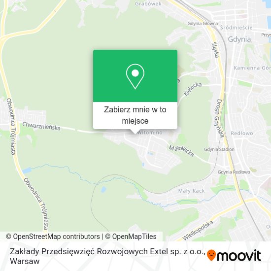 Mapa Zakłady Przedsięwzięć Rozwojowych Extel sp. z o.o.