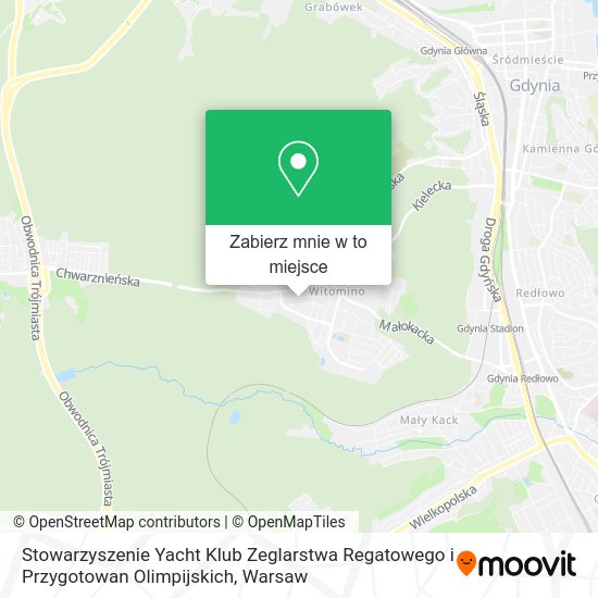 Mapa Stowarzyszenie Yacht Klub Zeglarstwa Regatowego i Przygotowan Olimpijskich